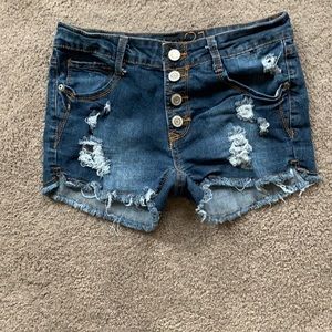 Rue21 Distressed Jean Shorts size 3/4